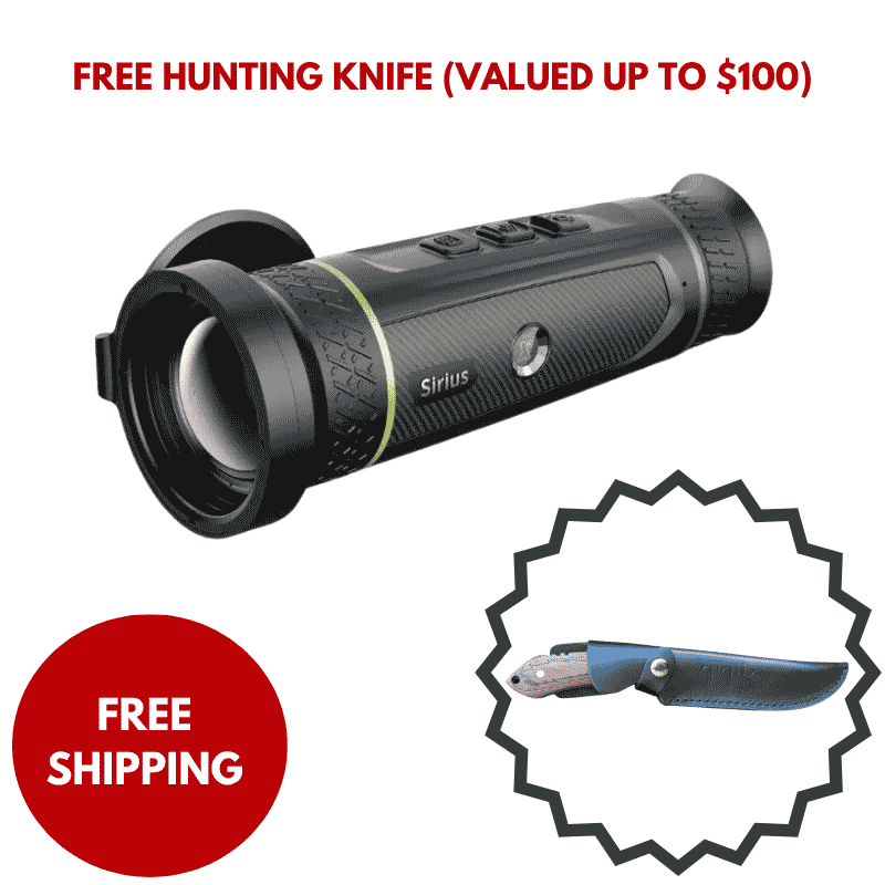 Pixfra SIRIUS HD SA50 Thermal Monocular With Free Hunting Knife