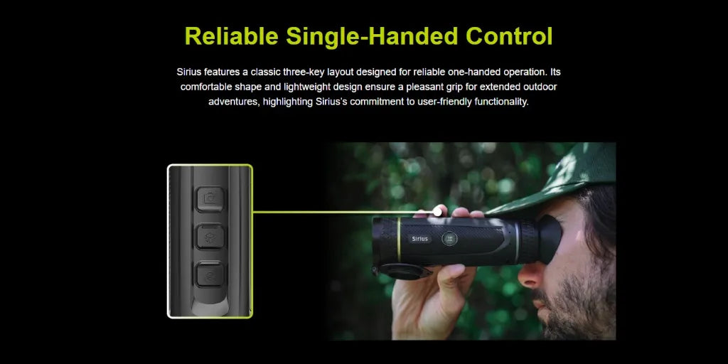 Pixfra SIRIUS S650D (Dual FOV) Thermal Monocular Single-Handed