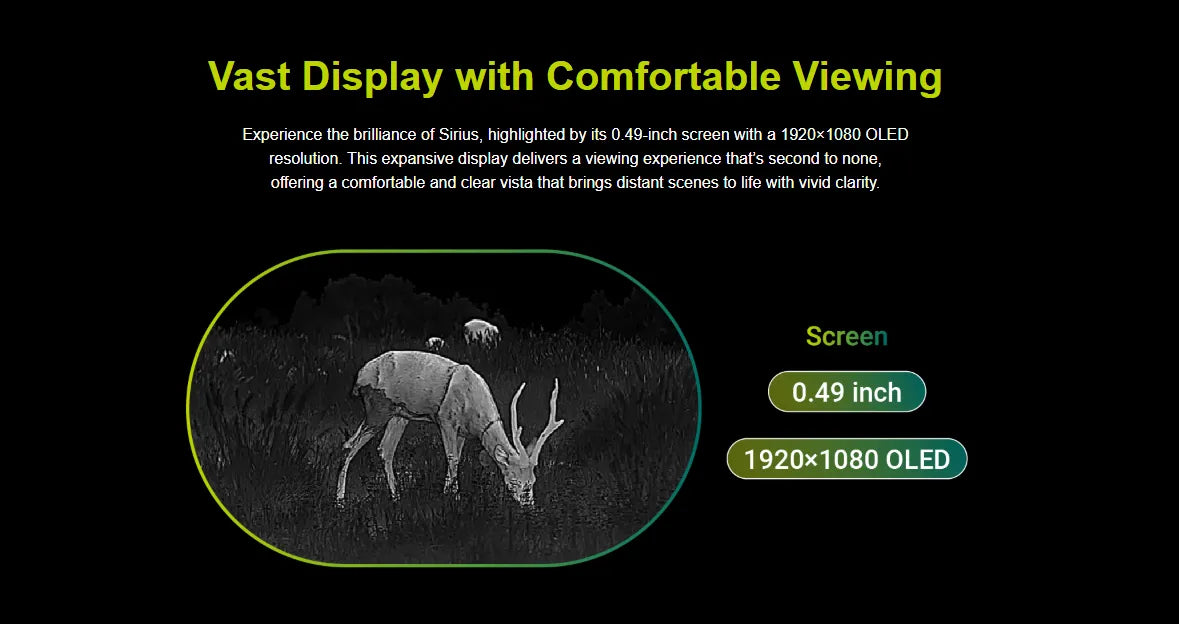 Pixfra SIRIUS S650D (Dual FOV) Thermal Monocular Vast Display