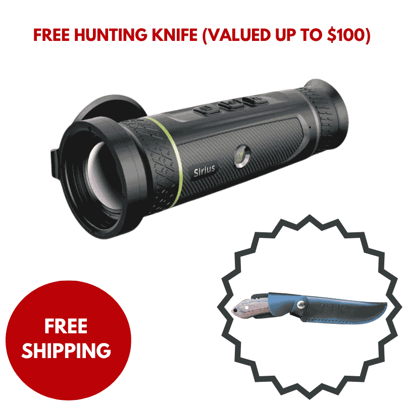 Pixfra Sirius S650 LRF Thermal Monocular With Free Hunting Knife 1
