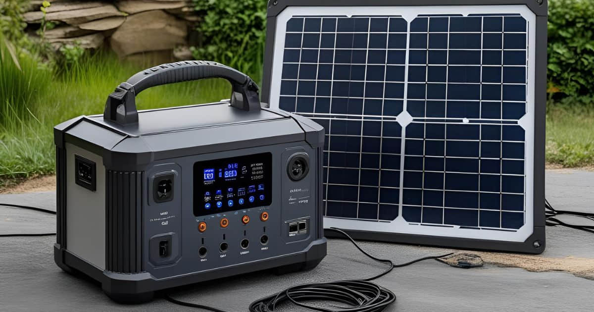 Portable Power Station Recharging with Solar Panel