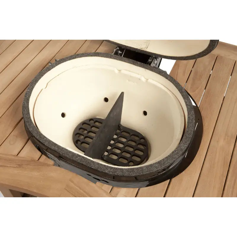 Primo Oval Large Charcoal All-In-One Grill Charcoal Divider in Grill