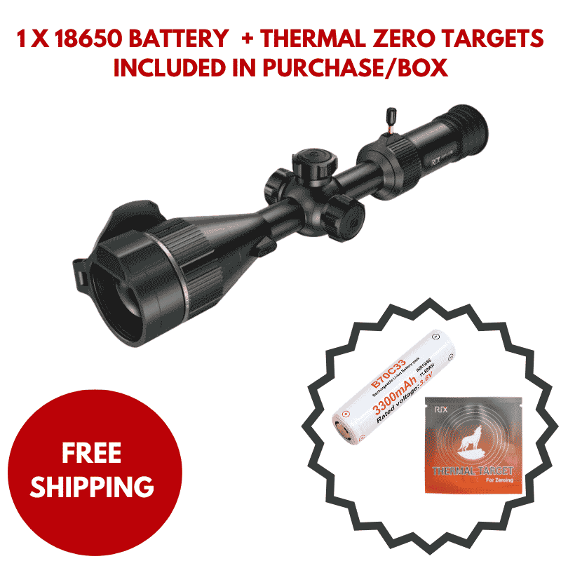 RIX Leap L12R Thermal Scope With 1 x 18650 battery + Thermal Zero Targets