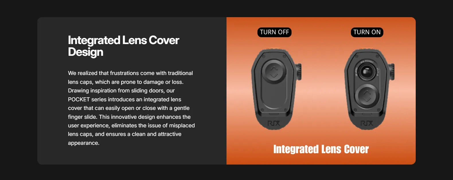 RIX POCKET K2 Thermal Monocular Lens Cover