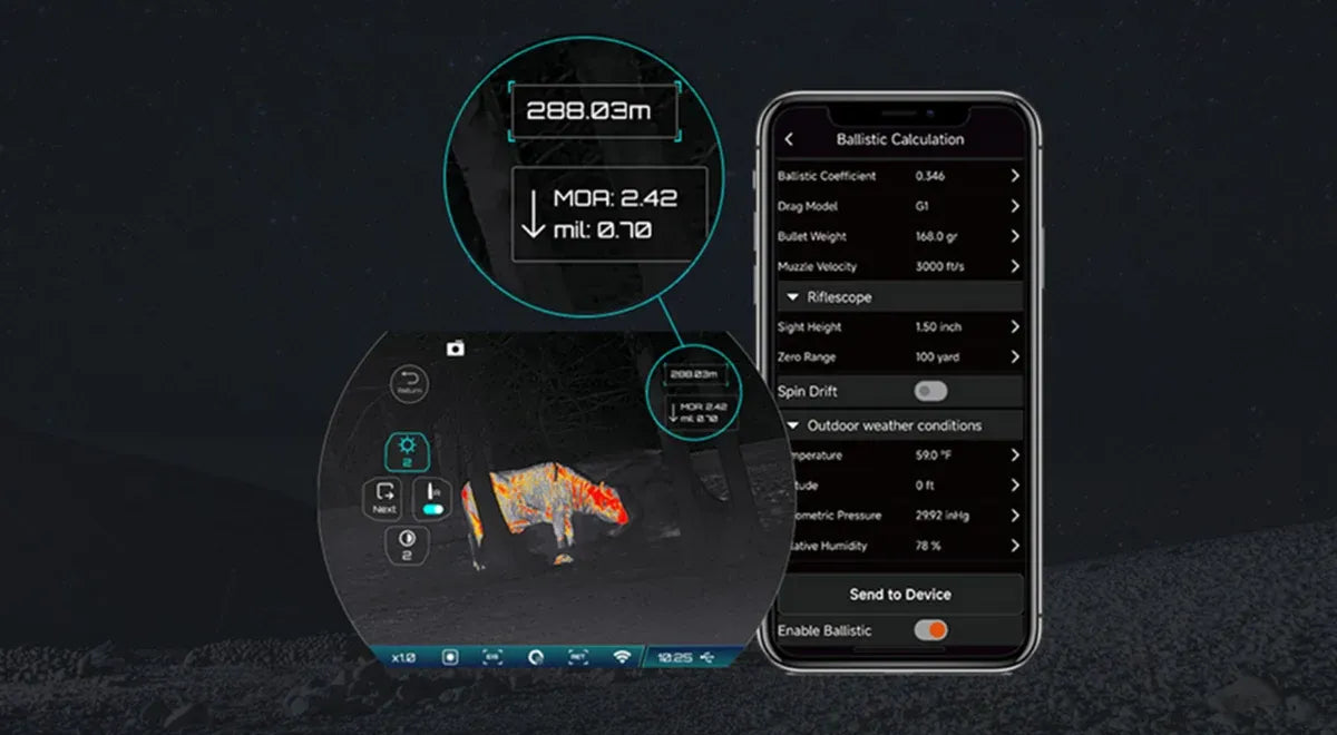 RIX TITAN T6 Thermal Monocular Ballistic Calculation