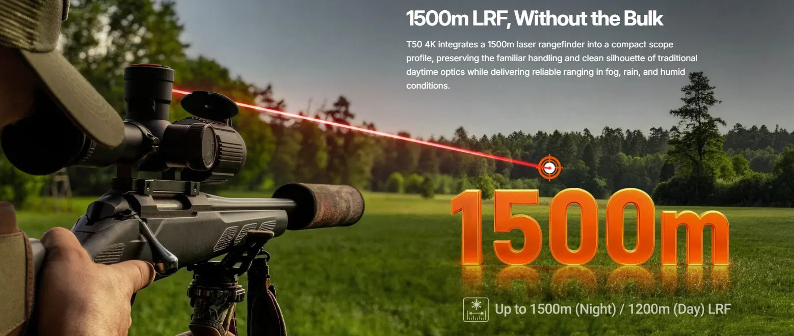 RIX Tourer T50 4K LRF Digital Night Vision Scope LRF
