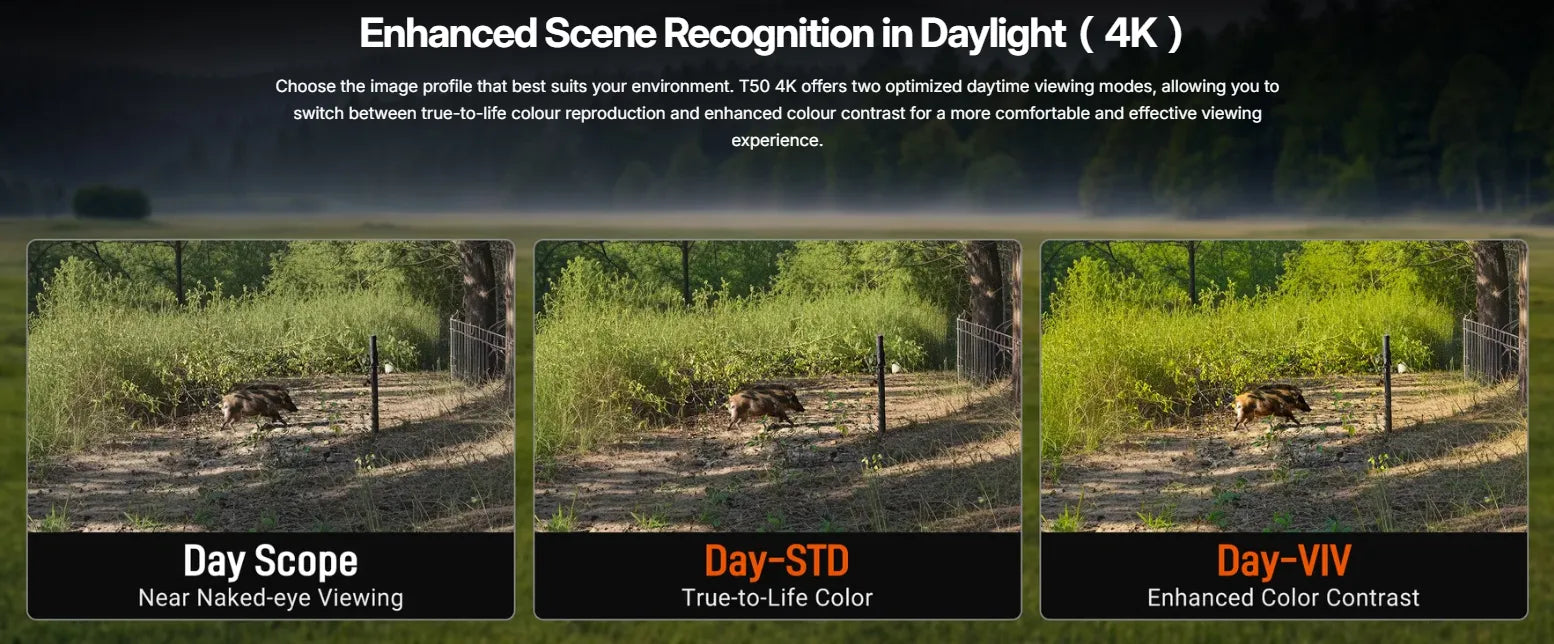 RIX Tourer T50 4K LRF Digital Night Vision Scope Scene Recognition