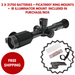RIX Tourer T50 4K LRF Digital Night Vision Scope With  2 x 21700 batteries + Picatinny Ring Mounts + IR Illuminator Mount
