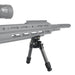 Scree Runner HO-BPC02 Carbon Fibre Bipod Retracted Position with Rifle Mounted
