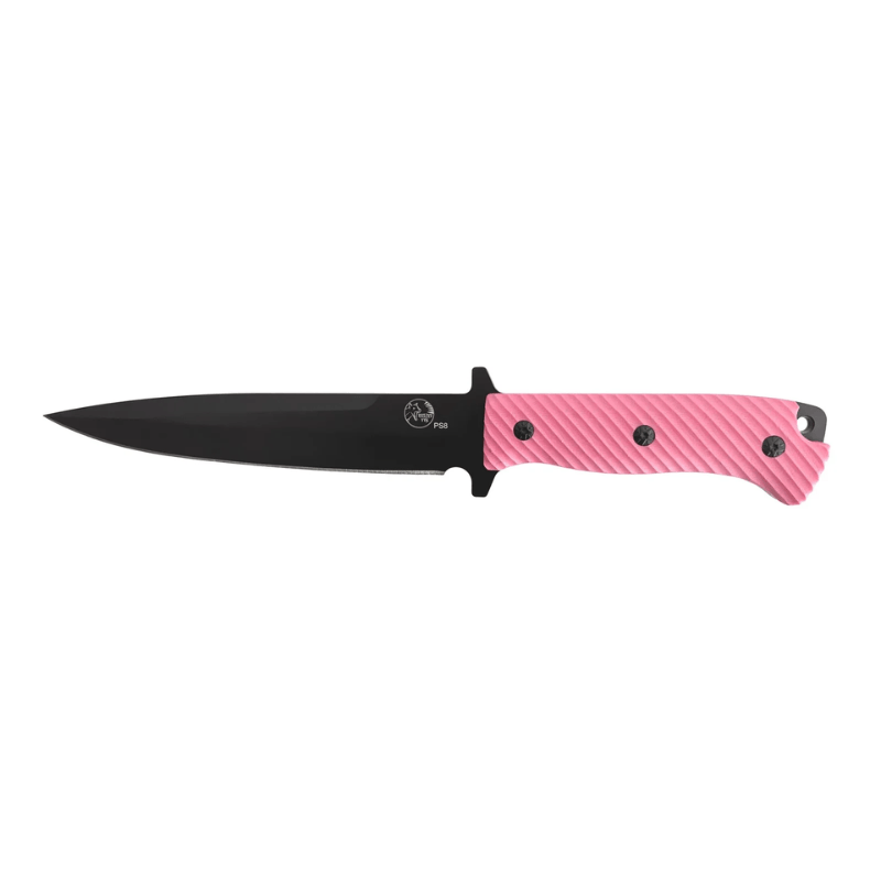 Tassie Tiger Knives Pig Sticker Pink Handle Side View