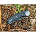 Tassie Tiger Knives Pocket knife Black G10 Handle, Black 90mm Blade Retracted