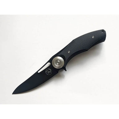 Tassie Tiger Knives Pocket knife Black G10 Handle, Black 90mm Blade
