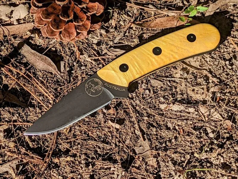 Tassie Tiger Knives Australian Made Fixed Blade Drop Point Knife Feature