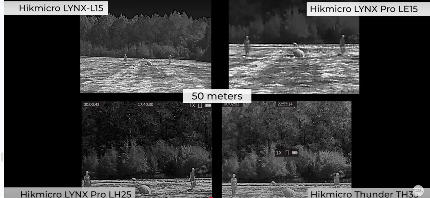 Thermal Image of Different Devices at 50m Distance