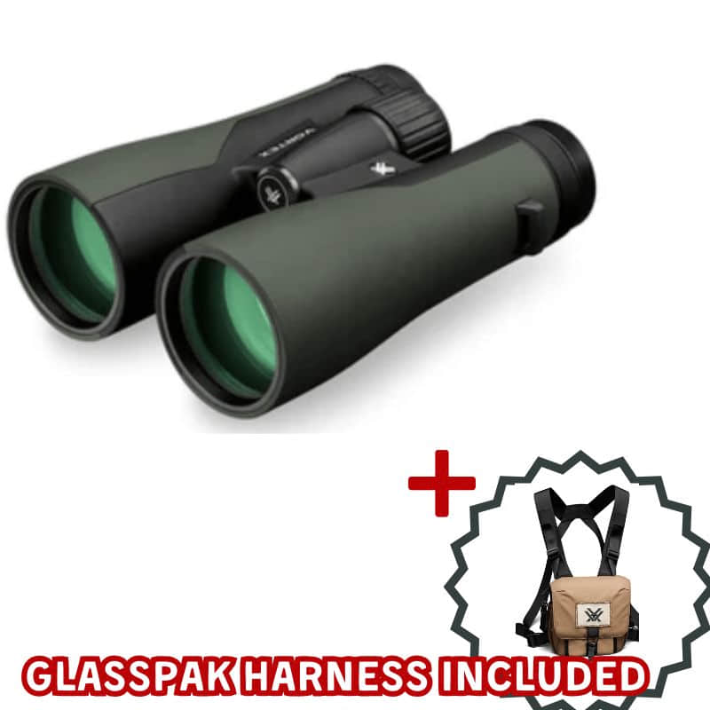 VORTEX CROSSFIRE HD 12x50 BINOCULAR with glasspak harness