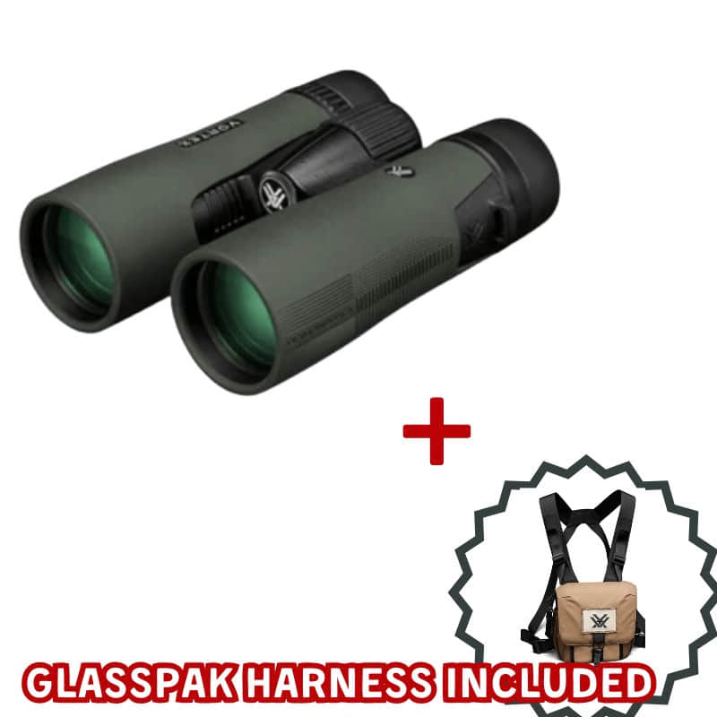 VORTEX DIAMONDBACK HD 10x42 BINOCULAR with glasspak harness