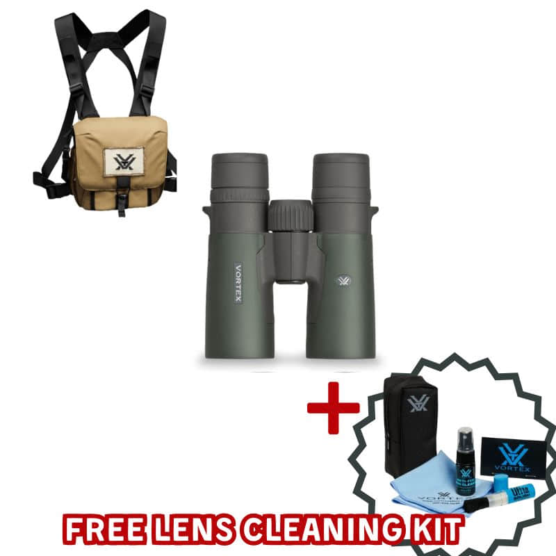 VORTEX RAZOR HD 8x42 with glasspak harness and lens cleaning kit