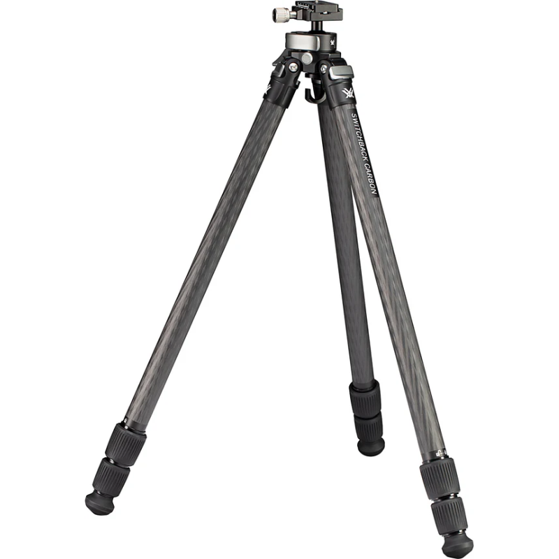 VORTEX SWITCHBACK™ CARBON CARBON FIBER TRIPOD + BALL HEAD Legs Extended