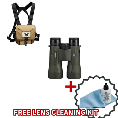 VORTEX VIPER HD 12X50 with Chest Harness and lens cleaning kit