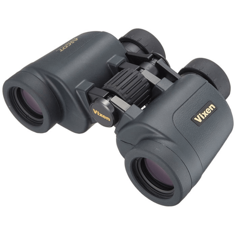 Vixen Ascot 8x32 ZWCF Binoculars Front Left View