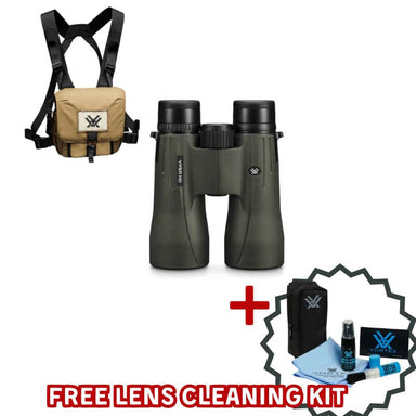 Vortex Razor HD 10x50 binoculars with glasspak harness and lens cleaning kit