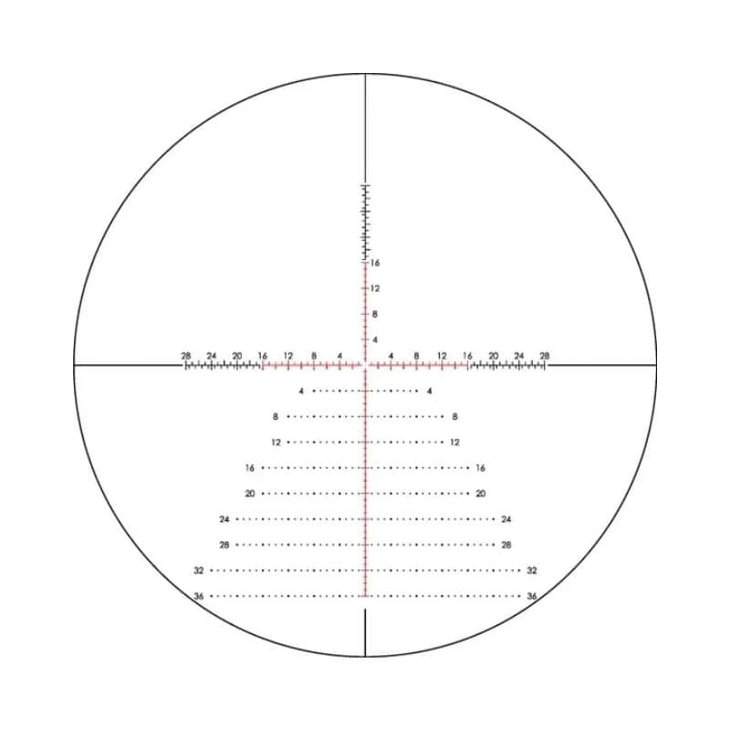 Vortex Razor HD Gen III 6-36x56 FFP reticle closeup