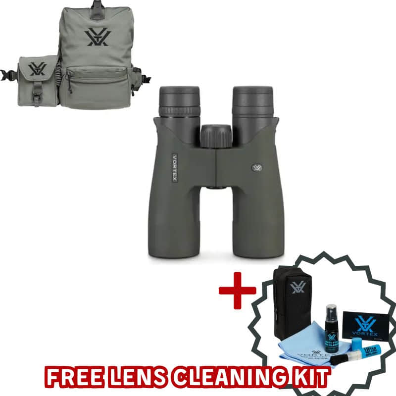 Vortex Razor UHD 10x42 with harness case and lens cleaning kit