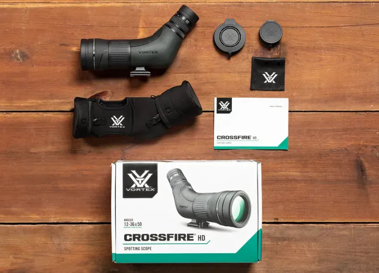 Vortex Crossfire HD 12-36x50 Spotting Scope In The Box