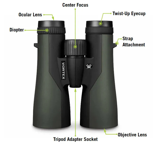 Vortex Crossfire HD 12x50 Binocular Feature
