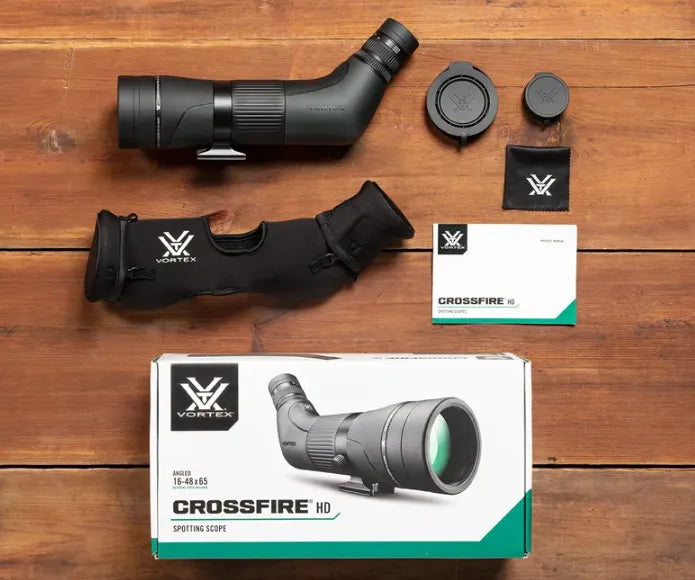 Vortex Crossfire HD 16-48x65 Spotting Scope In The Box