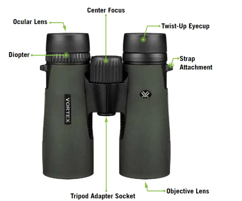 Vortex Diamondback HD 10x42 Binocular Parts