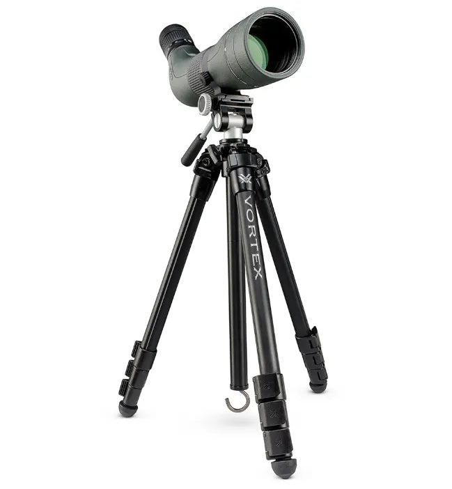 Vortex Mountain Pass Aluminium Tripod + Pan Head Feature