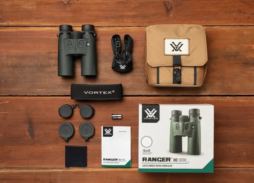 Vortex Ranger HD 3000 Laser Rangfinding Bino Content