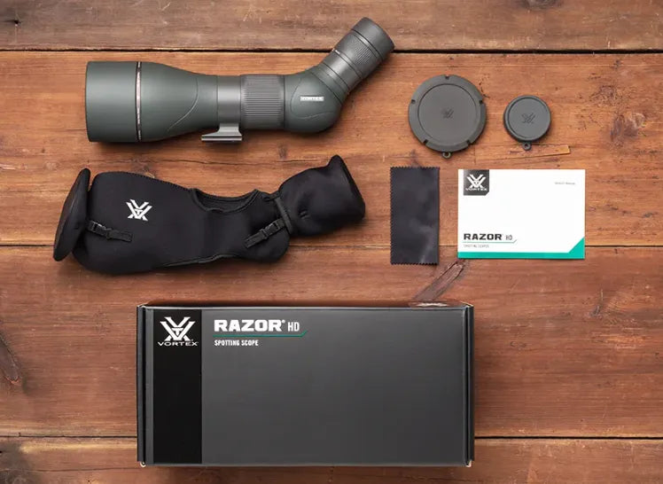 Vortex Razor HD 27-60x85 Spotting Scope In The Box