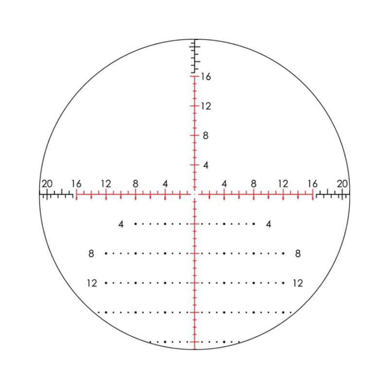 Vortex Razor HD Gen III 4-24x44 FFP EBR-7D MOA reticle closeup