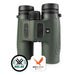 Vortex Talon HD 10K 10x42 Ballistic Laser Rang Upward Front