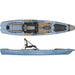 bonafide ss127 fishing kayak steel color