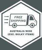 A free shipping offer for Australia-wide delivery, excluding bulky items.