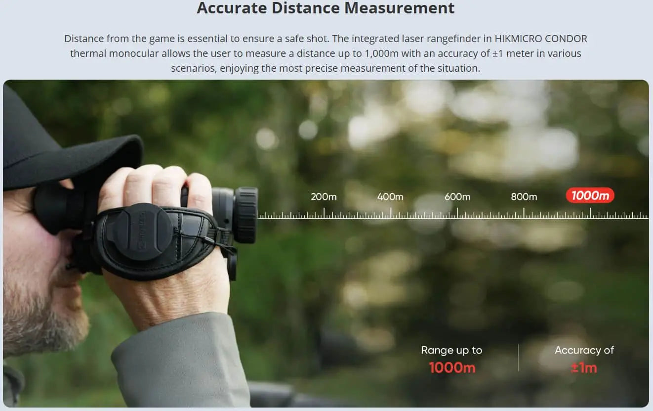 hikmicro condor ch25l 1000m laser rangefinder