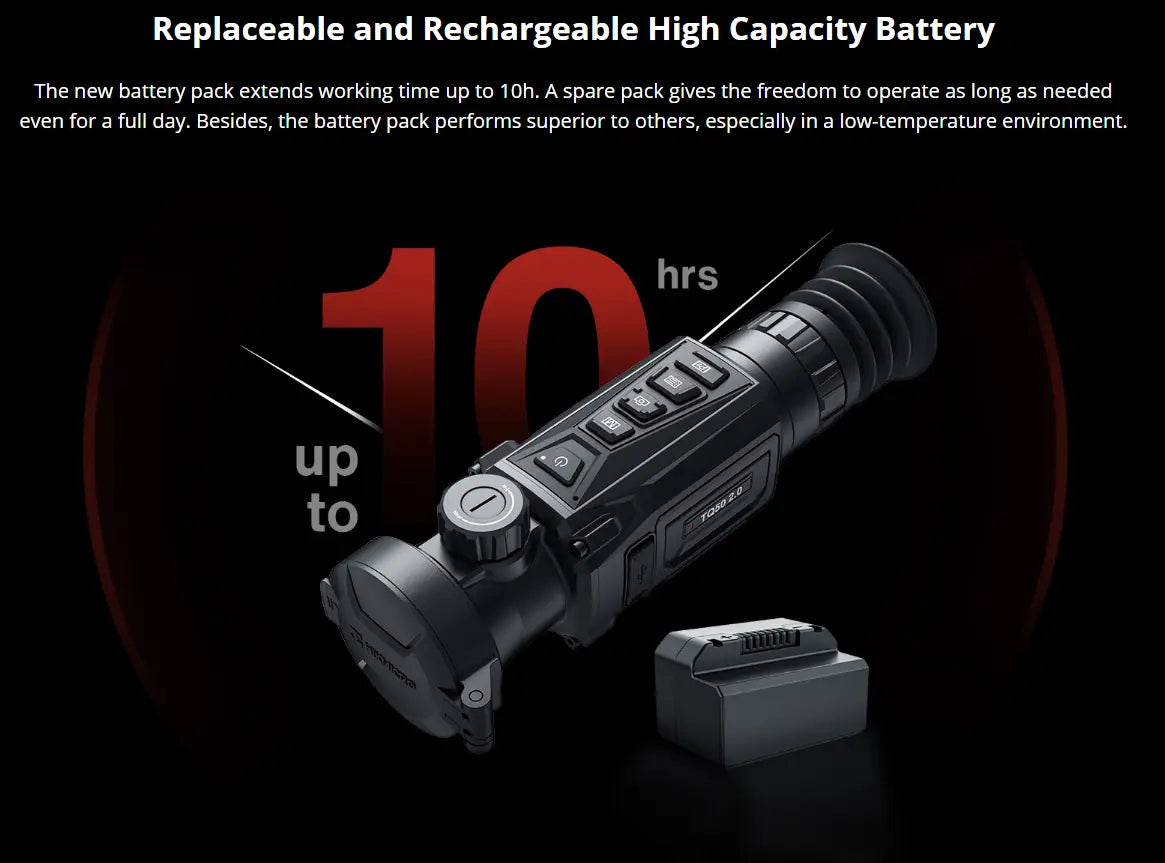 hikmicro te19 10hr battery life