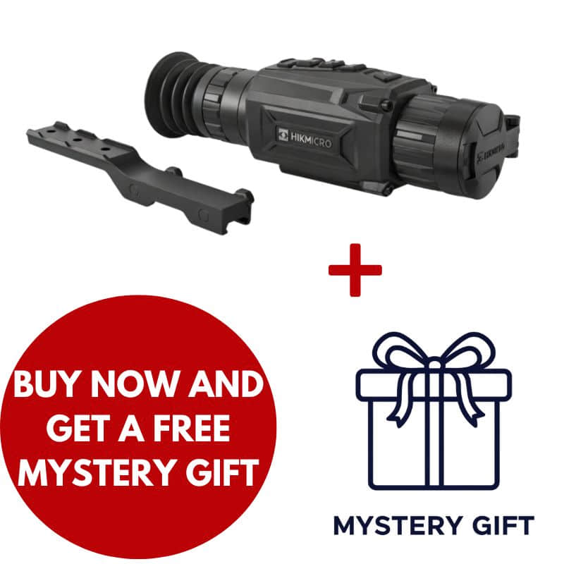 hikmicro thunder te25 2.0 with picattiny rail mount included and free mystery gift