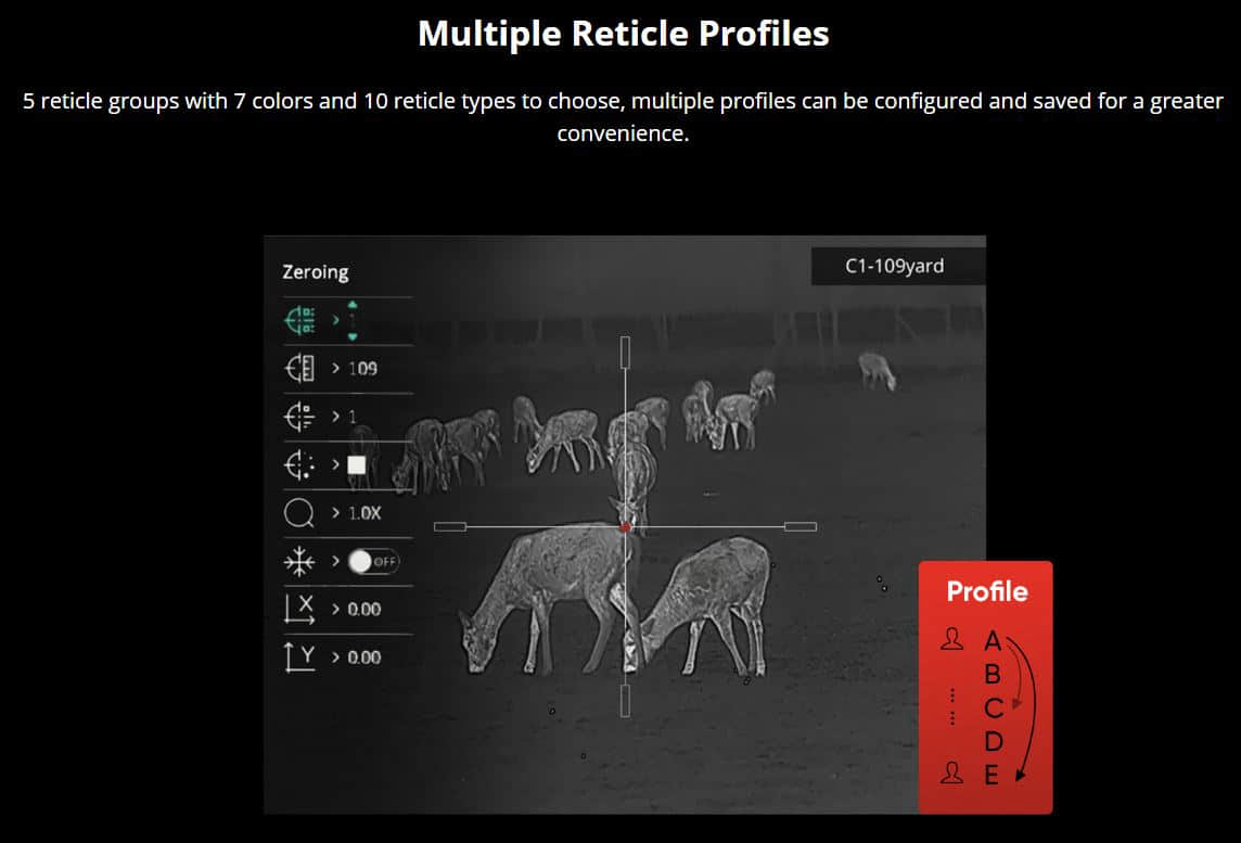 hikmicro thunder th35p 2.0 5 reticle profiles