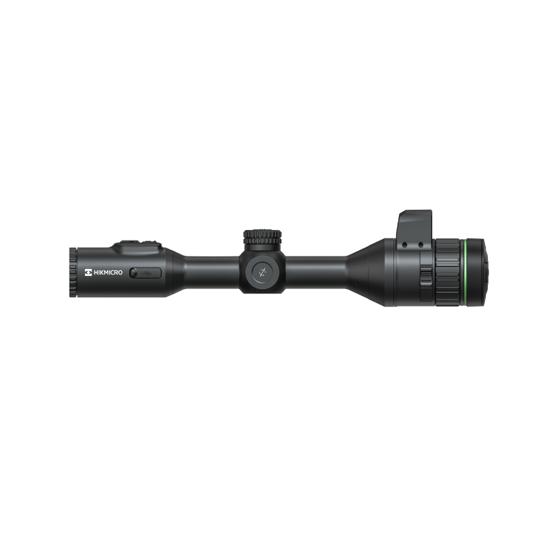 hikmicro alpex 4k a50el night vision scope with lrf Side View