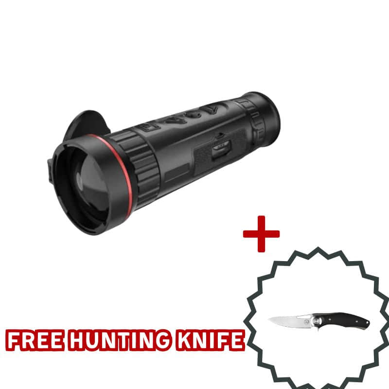 hikmicro falcon fh25 thermal monocular with free hunting knife