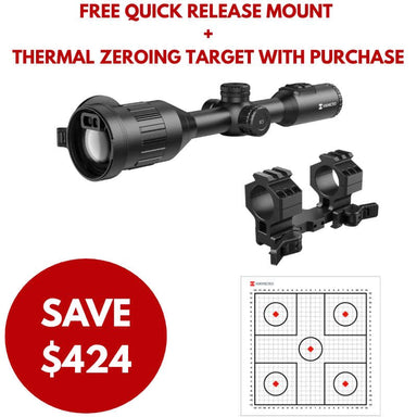 hikmicro stellar 3.0 sx60l thermal imaging scope with lrf with Free qd mount and thermal zero targets