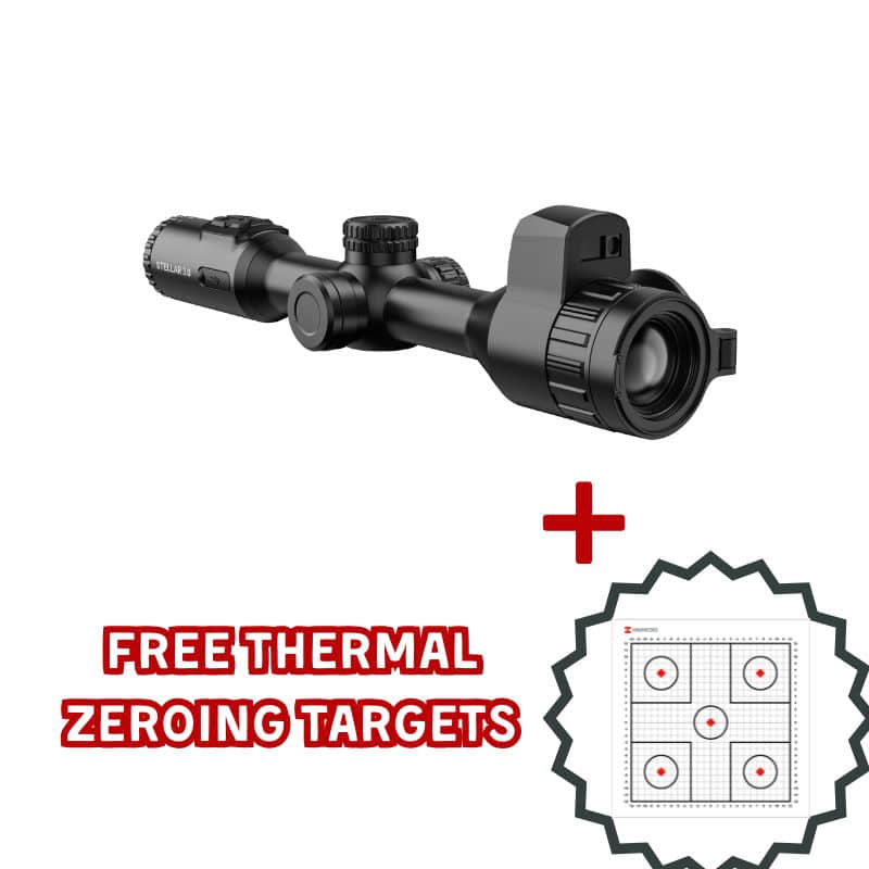 hikmicro stellar sh35l 3.0 lrf thermal rifle scope with free thermal zero targets