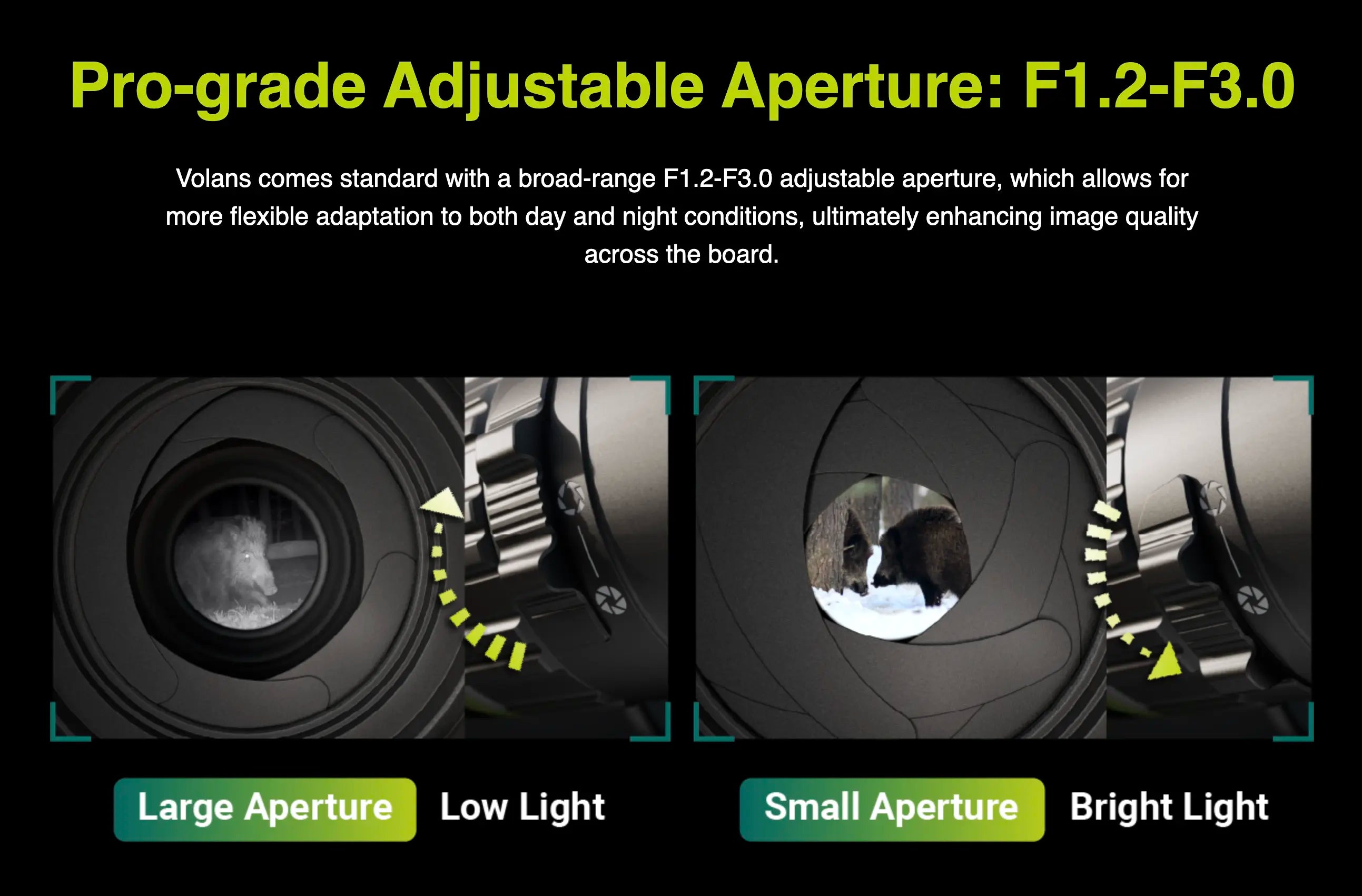 pixfra volans 4k adjustable aperture